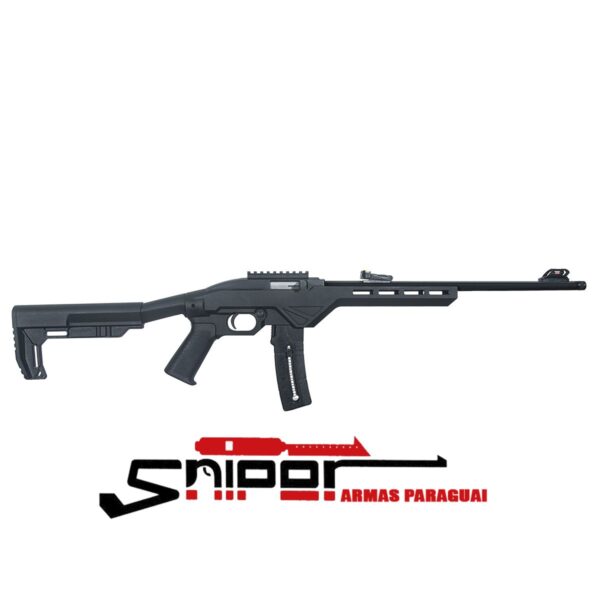 Rifle CBC 22 Tactical Semiautomatico - Coronha Tática - 25 Tiros